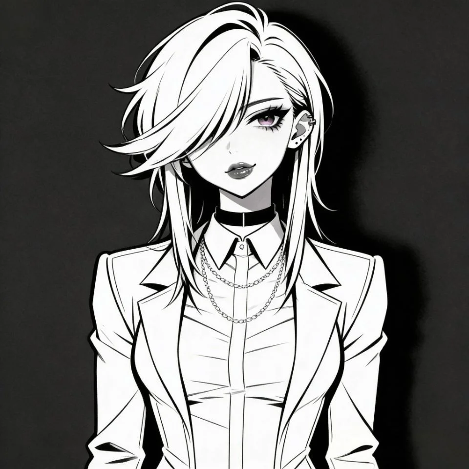 black-white-emo-pfp-minimal-line-art-abstract-portrait Black and white minimal line art emo pfp with abstract portrait for artistic Discord and Instagram profile pictures