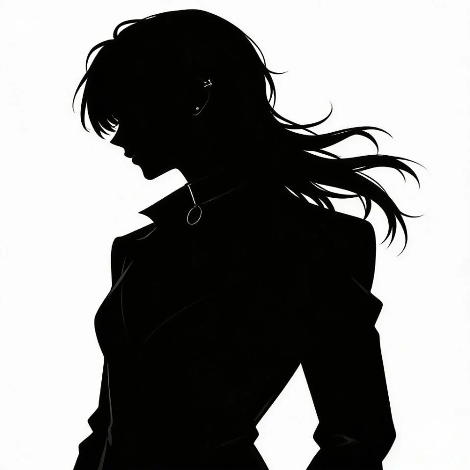 black-white-emo-pfp-silhouette-profile-minimalist Black and white emo silhouette pfp with minimalist profile view for clean aesthetic TikTok and Discord avatars