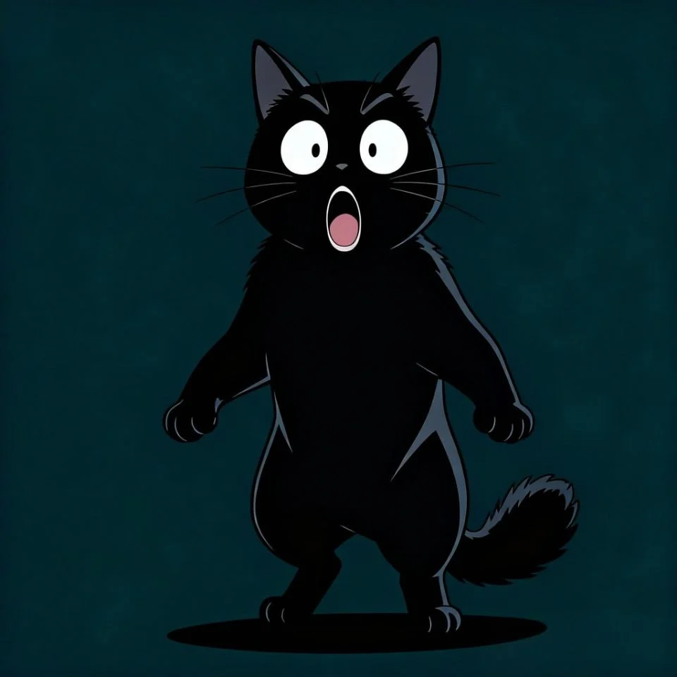 funny-black-cat-pfp-meme-startled-shocked-expression Startled black cat pfp meme with shocked expression perfect for relatable funny Discord and Instagram avatars