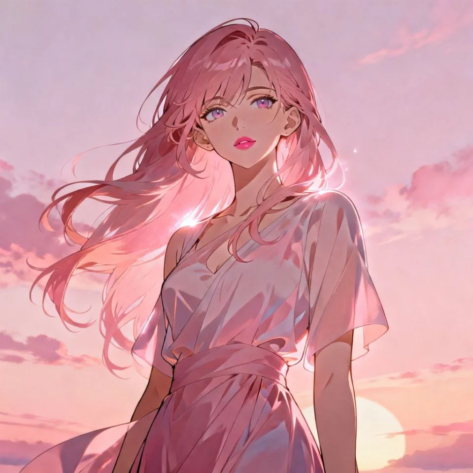 pink-cloud-pfp-dreamy-sky-pastel-sunset-aesthetic Dreamy pink cloud pfp with pastel sunset sky and soft aesthetic perfect for peaceful Instagram profile picture