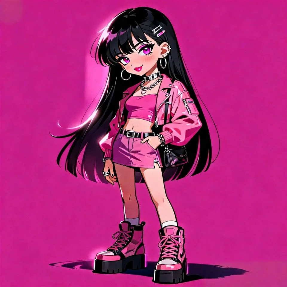 pink-y2k-pfp-text-grafitti-retro-2000s-style Retro pink Y2K pfp with graffiti text style and bubble letters showing 2000s urban aesthetic for cool Discord profile