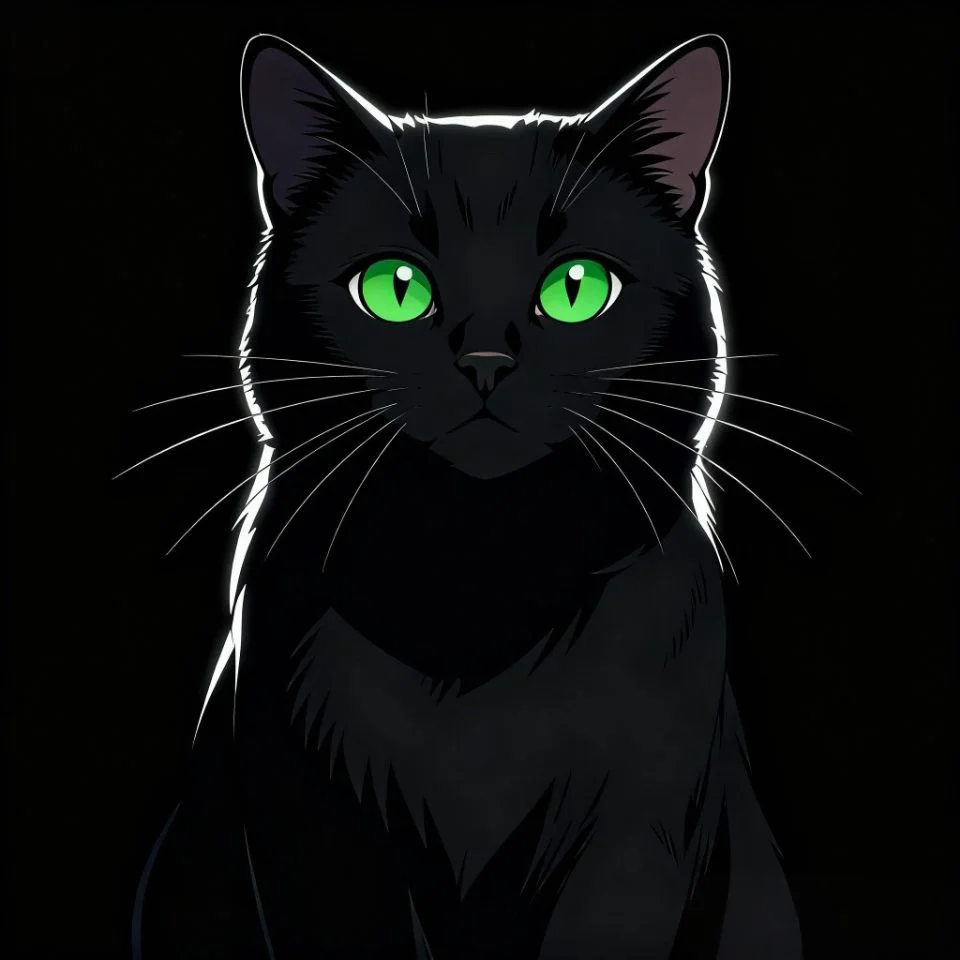 realistic-black-cat-pfp-photography-green-eyes-closeup Realistic black cat pfp with vibrant green eyes closeup showing stunning photography for TikTok profiles