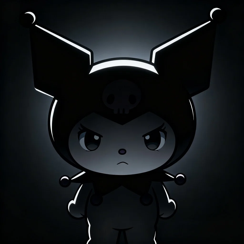 anime-kuromi-pfp-emotional-expression-detailed-shading Detailed anime Kuromi pfp with emotional expression and quality shading for Discord Instagram TikTok anime profile pic