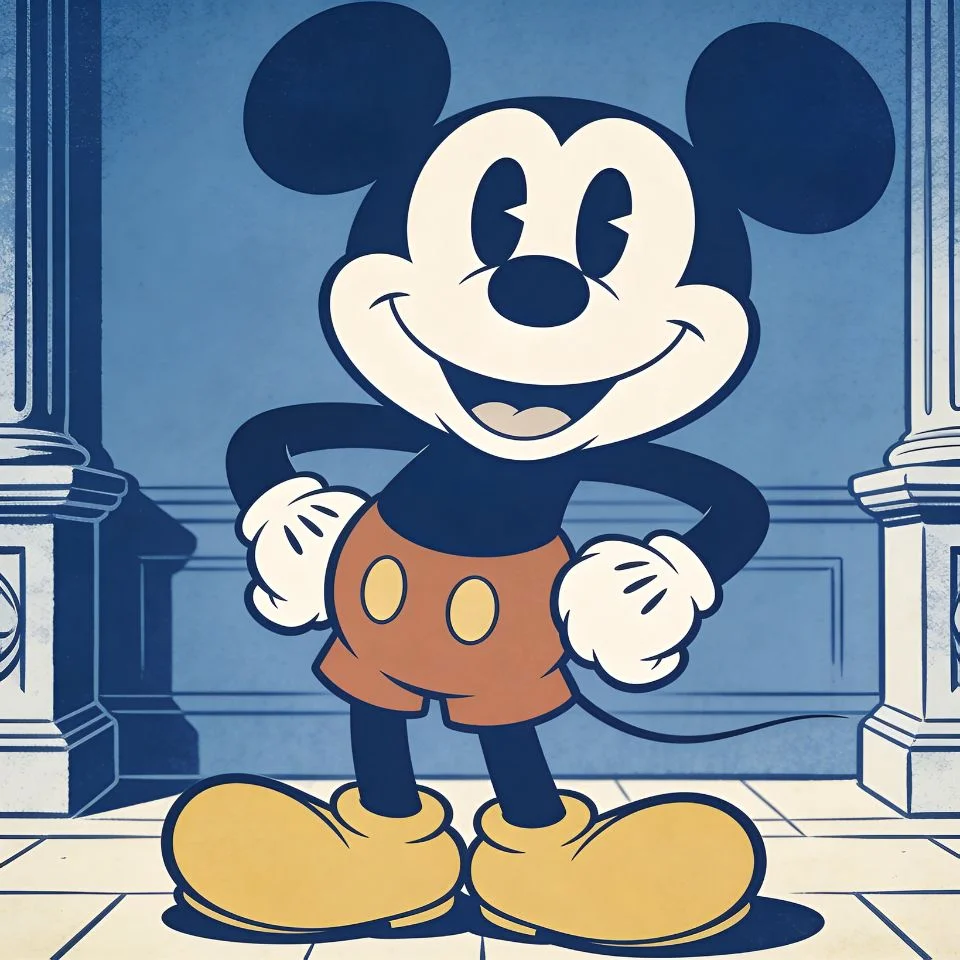 Retro blue cartoon pfp with vintage animation style and nostalgic aesthetic for classic Discord and Instagram profiles