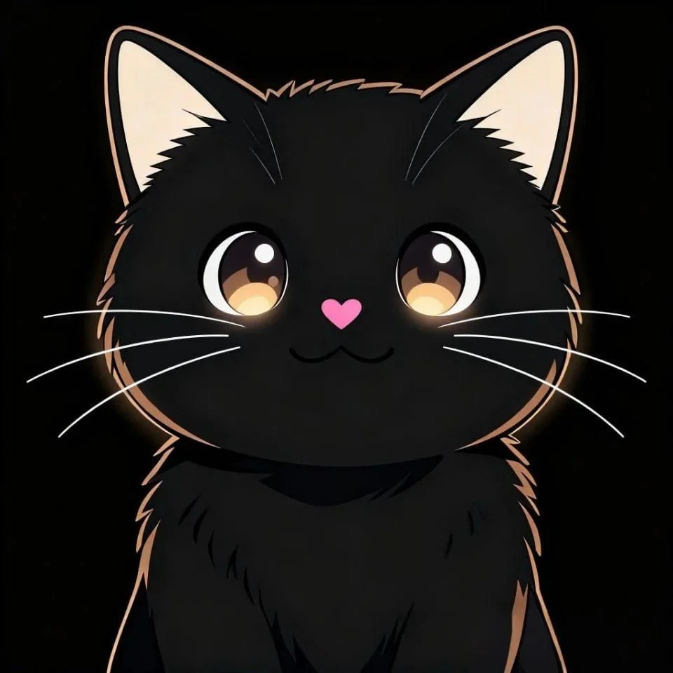 cute-aesthetic-black-cat-pfp-adorable-mysterious-profile Adorable aesthetic black cat pfp with cute mysterious charm ideal for Instagram Discord Pinterest and social media profiles