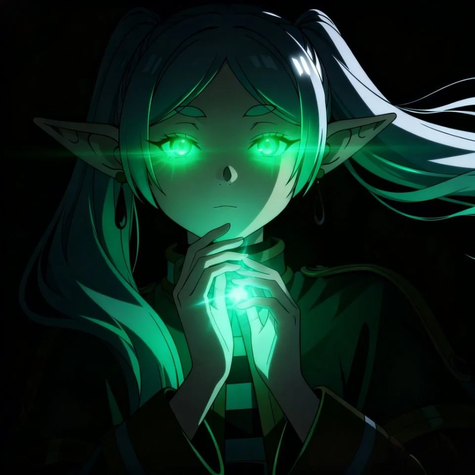 frieren-pfp-determined-expression-close-up-focused-eyes Frieren profile picture close-up with determined focused expression and intense eyes for powerful Discord gaming pfp