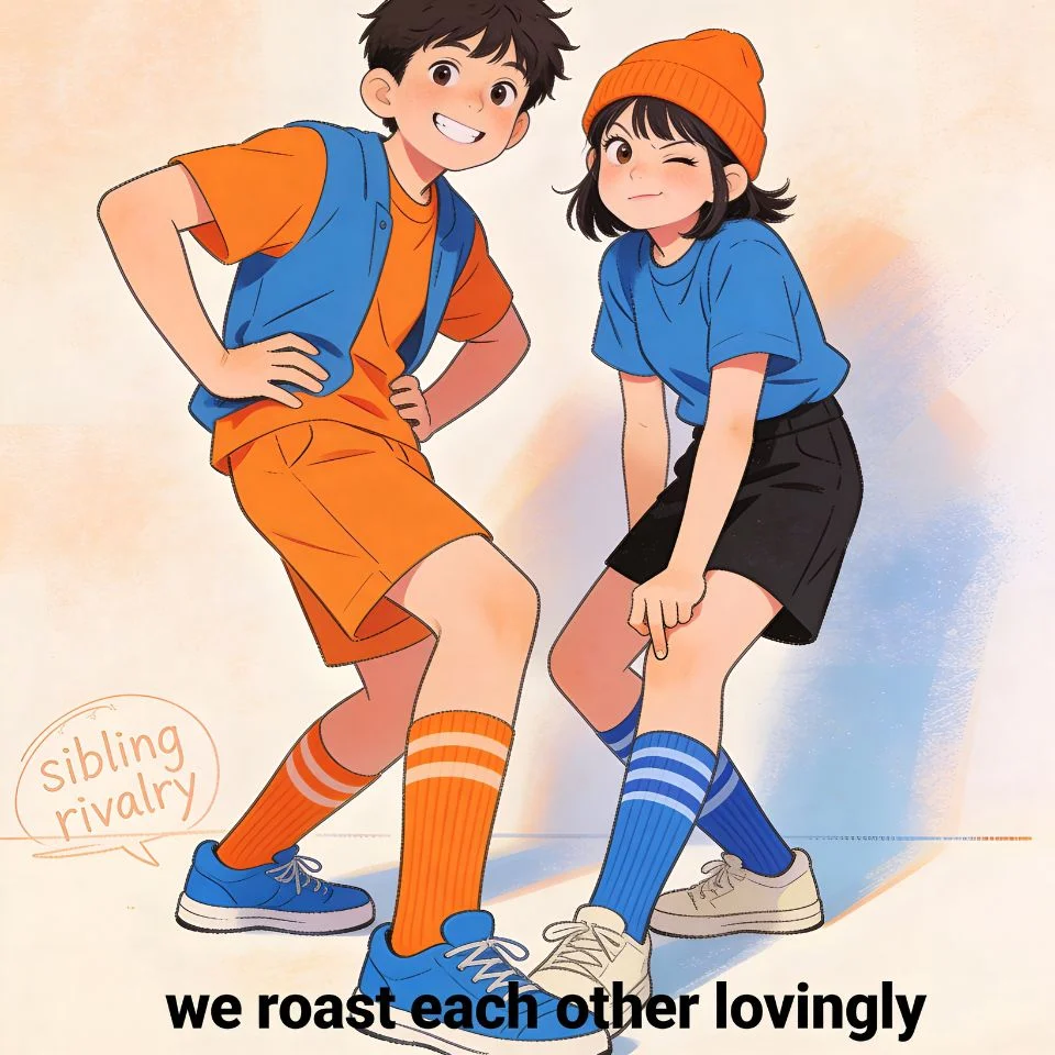 funny-pfp-matching-siblings-brother-sister-family-humor Matching siblings pfp with brother sister family humor perfect for funny coordinated Discord and TikTok family profile pics