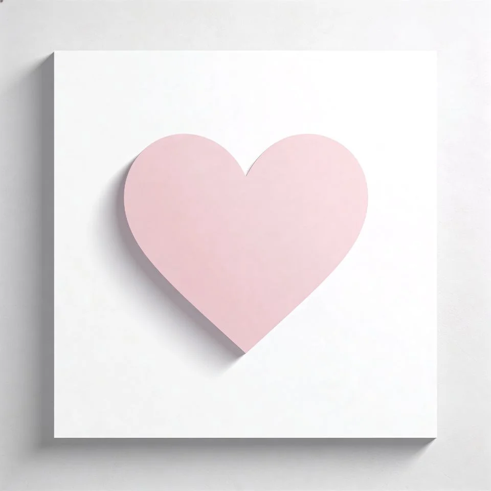heart-pfp-soft-pink-minimalist-clean-instagram Soft pink heart pfp with minimalist clean design and subtle lighting perfect for Instagram and Discord aesthetic profiles