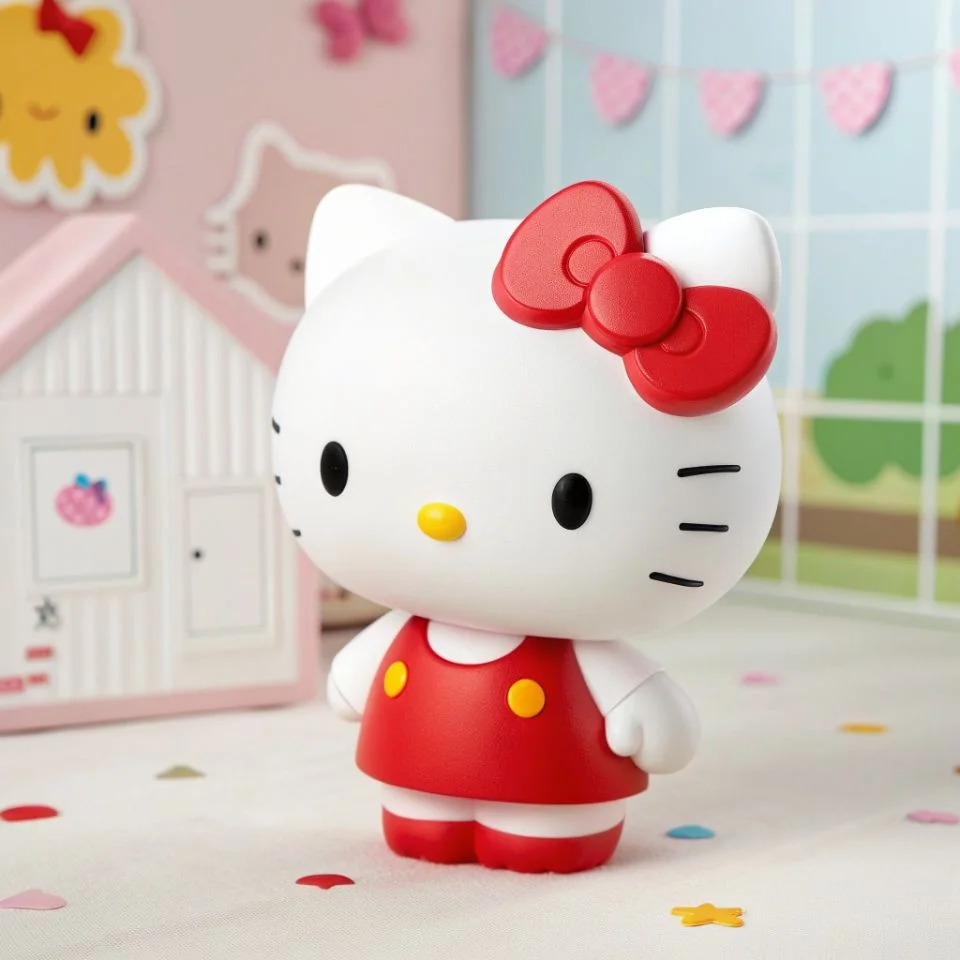 hello-kitty-pfp-3d-cute-chibi-style-render Cute 3D chibi hello kitty pfp with modern rendering perfect for TikTok and Instagram kawaii profile pictures