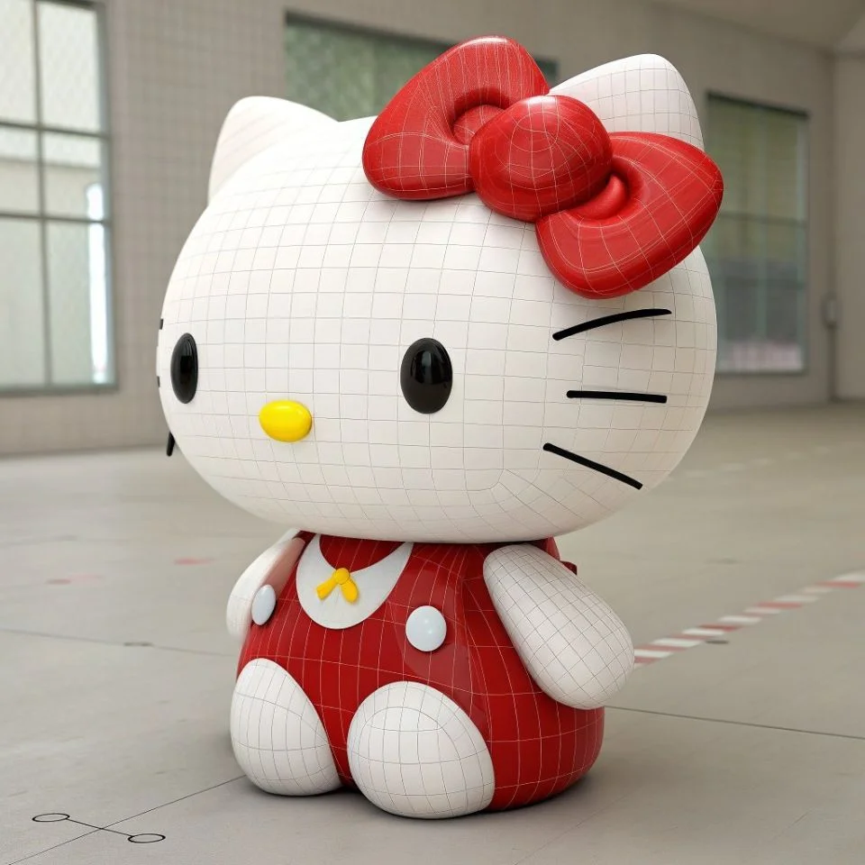 hello-kitty-pfp-3d-dimensional-bow-detail-modern 3D dimensional hello kitty profile picture with detailed bow rendering perfect for modern Discord and TikTok PFPs