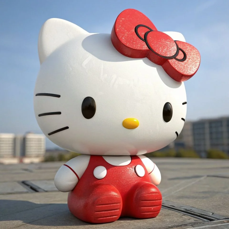 hello-kitty-pfp-3d-modern-realistic-render-discord 3D hello kitty pfp with modern realistic render and glossy texture perfect for Discord and TikTok eye-catching avatars