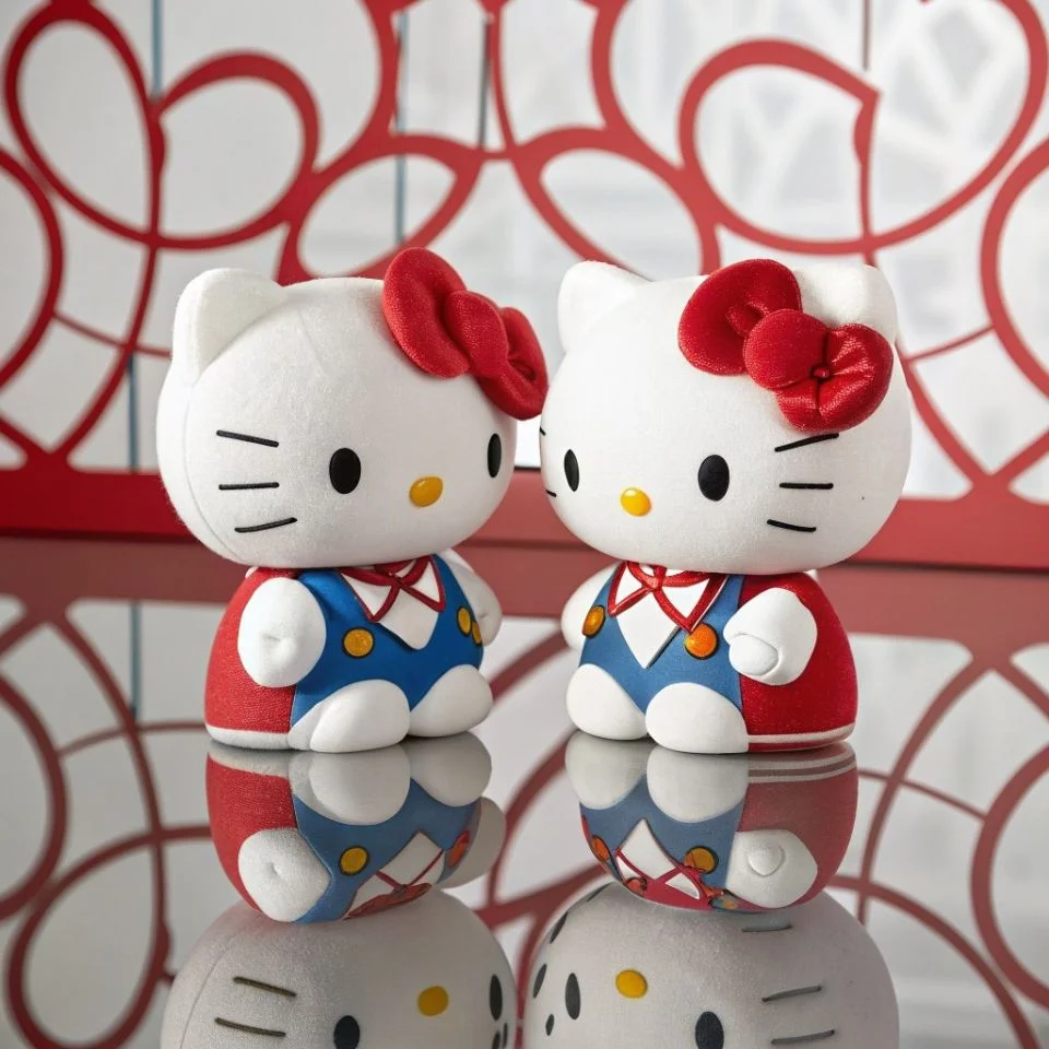 hello-kitty-pfp-matching-couple-mirrored-design Mirrored hello kitty matching couple profile pictures with coordinated design for Discord and TikTok duo avatars