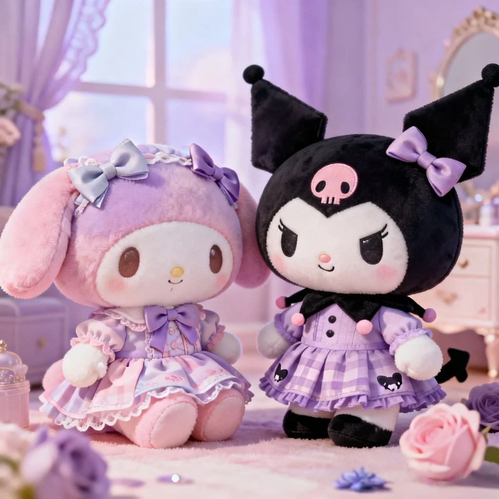 kuromi-my-melody-pfp-matching-pastel-aesthetic-besties Pastel aesthetic My Melody Kuromi matching pfp for besties with soft colors for Discord Instagram TikTok avatar