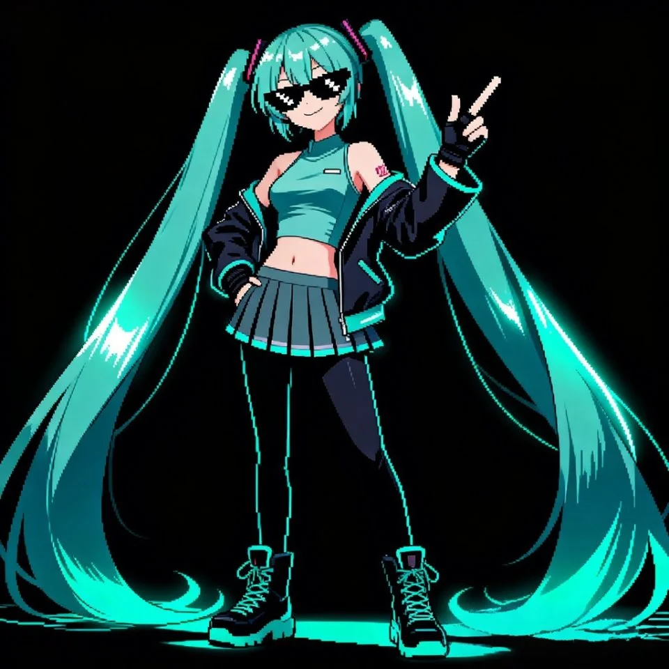 miku-pfp-funny-sunglasses-deal-with-it-meme Funny miku pfp with sunglasses doing deal with it meme perfect for cool comedy Discord and TikTok profiles