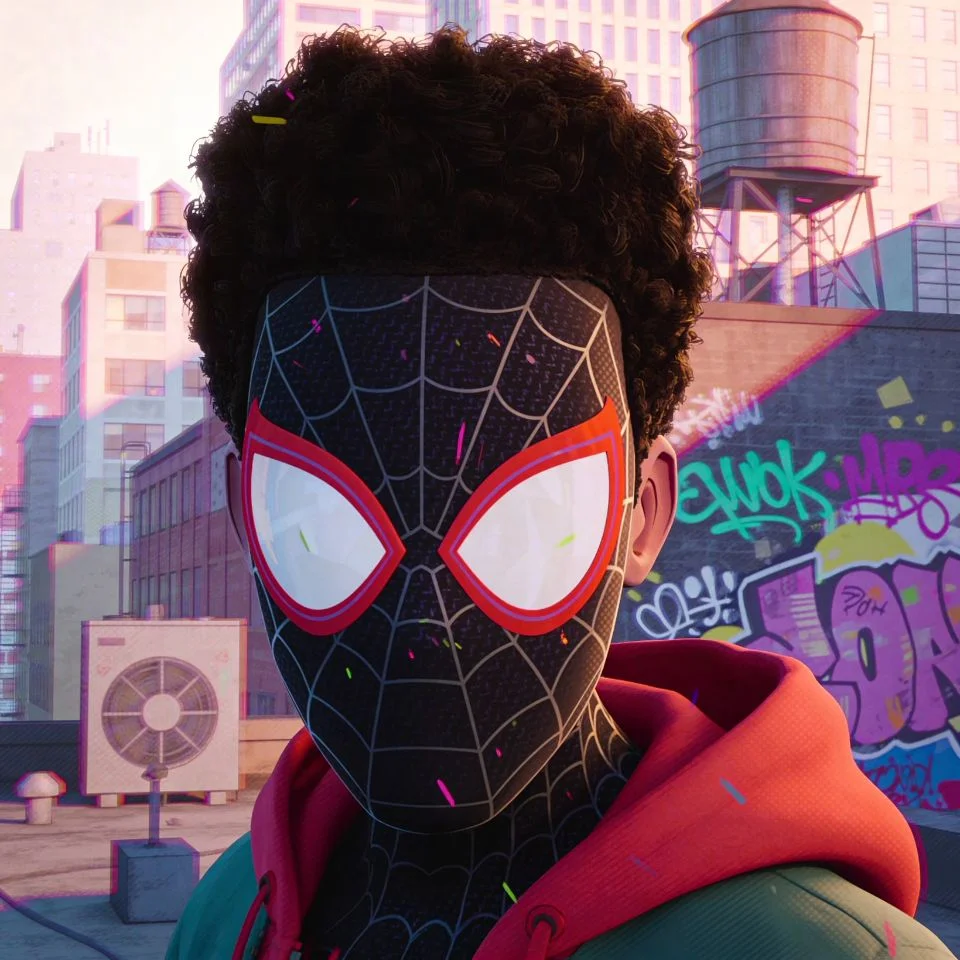 Spider-Verse style Miles Morales pfp with graffiti art aesthetics and Brooklyn vibes for creative TikTok and Discord avatars
