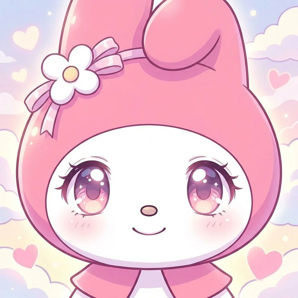 my-melody-pfp-anime-style-big-eyes-expressive-emotion Anime style My Melody pfp with big expressive eyes and emotional depth perfect for Discord and anime community avatars