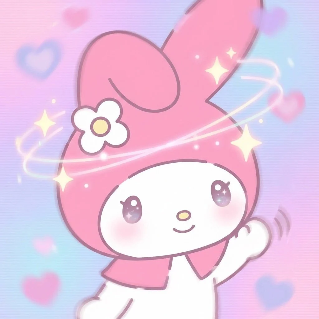 my-melody-pfp-discord-animated-gif-sparkle-effect Animated GIF My Melody pfp with sparkle effects for Discord Nitro users perfect for premium server profile pictures