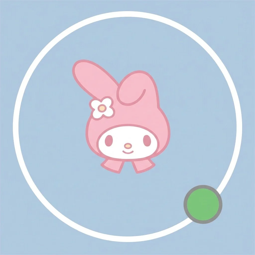 my-melody-pfp-discord-status-indicator-compatible-clean-border Status indicator compatible My Melody pfp with clean borders perfect for Discord online/offline visibility and server icons