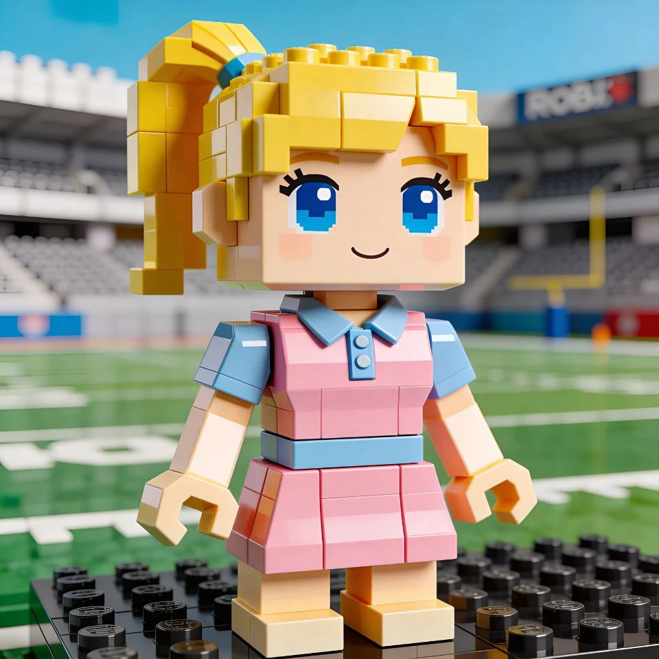 Preppy Roblox pfp showing cartoon blonde avatar in preppy outfit perfect for gaming Discord TikTok profile pictures