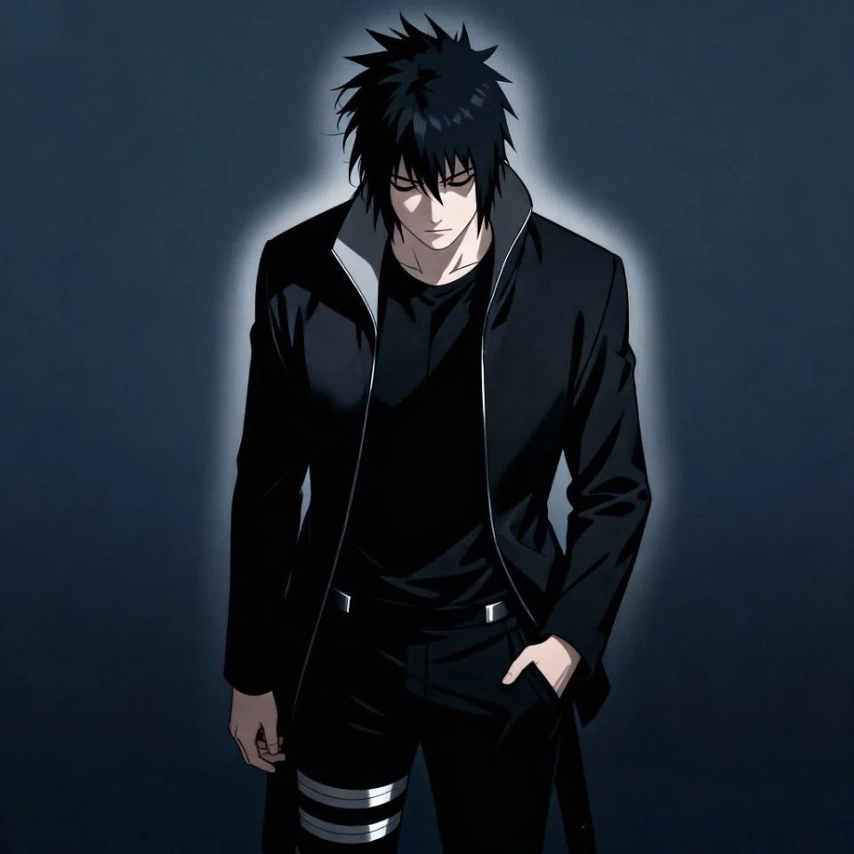 sasuke-pfp-dark-aesthetic-looking-down-emotional-depth Sasuke pfp dark aesthetic looking downward showing emotional depth perfect for moody TikTok profile pictures