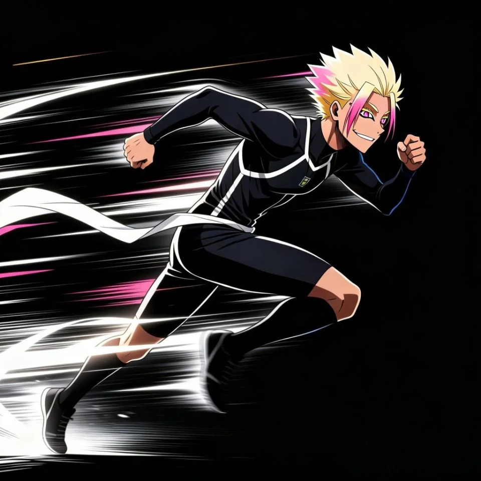 Dynamic anime shidou pfp showing action shot with motion blur and explosive energy for gaming Instagram profile pics