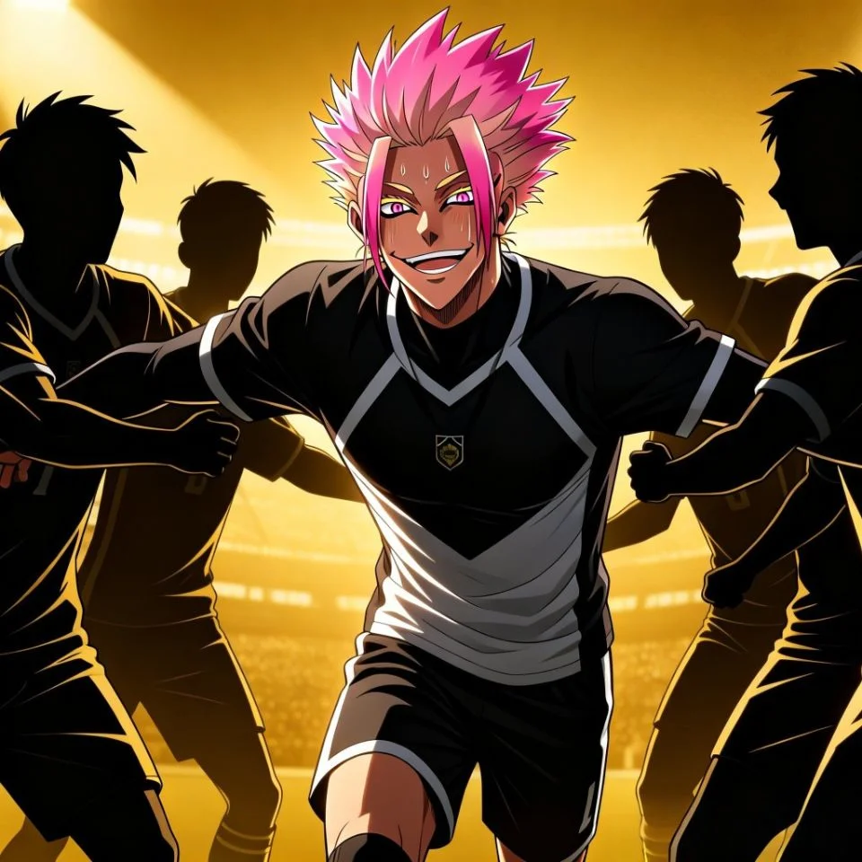 Team celebration shidou pfp showing victory hug moment with teammates for group Discord and sports community profile pics