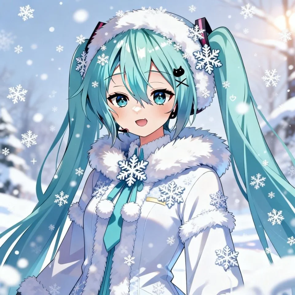 snow-miku-pfp-winter-icy-blue-snowflakes-discord Snow miku pfp with icy blue winter colors and snowflake details for seasonal TikTok and Discord avatars