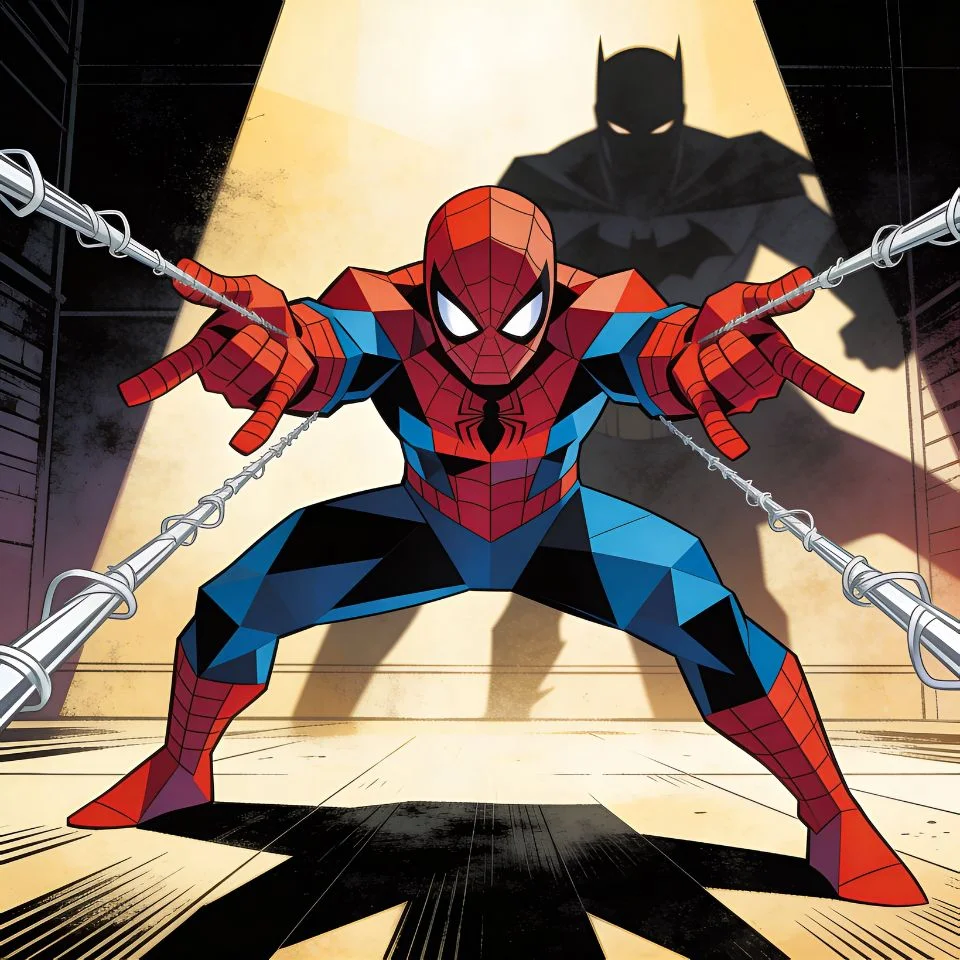 Action-packed Spectacular Spider-Man pfp with villain confrontation for dramatic gaming and TikTok profiles