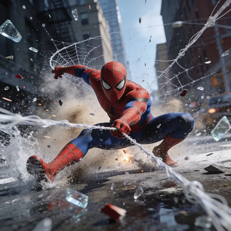 High-speed 4K spider man pfp with crystal clear action detail perfect for gaming and TikTok profile pictures
