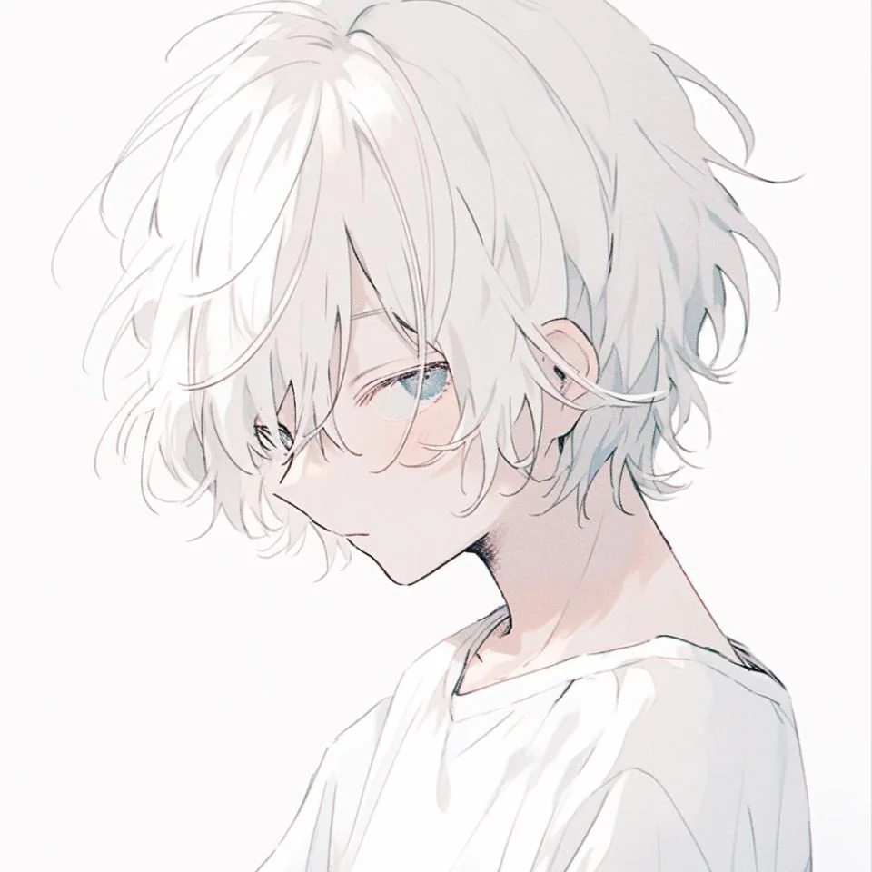 Neutral white boy pfp with confident aesthetic for Discord gaming and TikTok profile pictures
