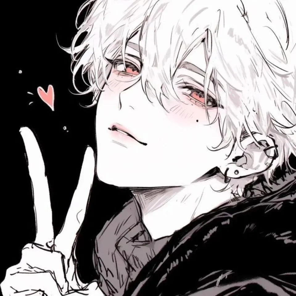 Cool white pfp for boy with masculine aesthetic perfect for Discord gaming and Instagram profiles