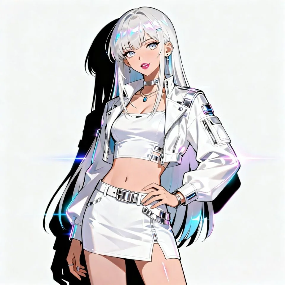 Retro digital Y2K white pfp with clean aesthetic perfect for TikTok and Discord nostalgic profiles